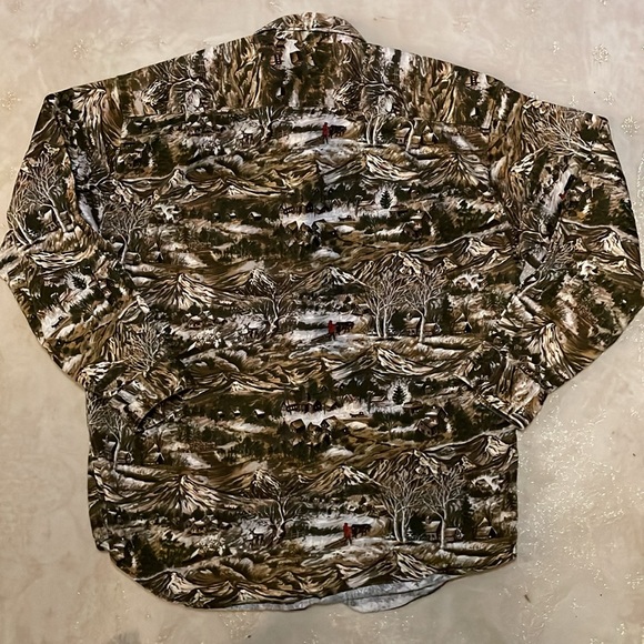 Vintage Banana Republic Country Scene Large Mens Shirt - Picture 4 of 6